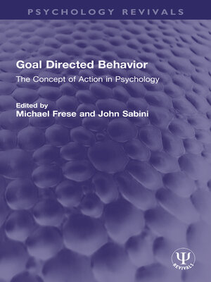 cover image of Goal Directed Behavior